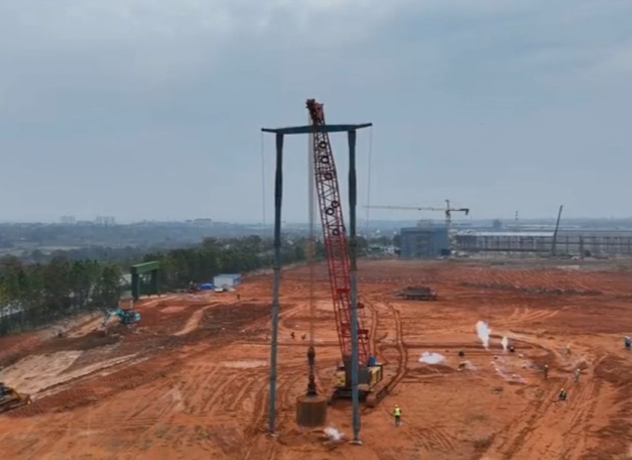 荆门新洋丰集团强夯工程